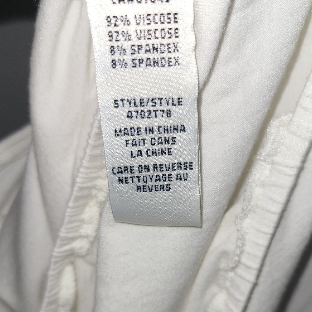 New Max Studio White Sleeveless Top - Picture 7 of 8